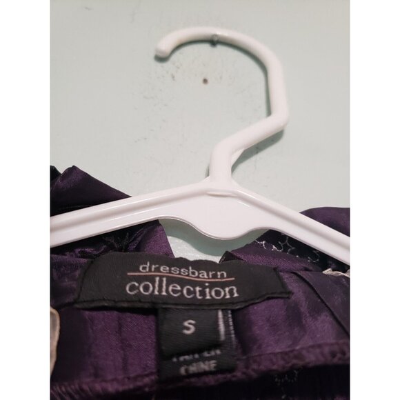 Dressbarn Womens S Jacket Purple Crepe Ribbon Bows Coquette Whimsy Evening Wear - Picture 6 of 7